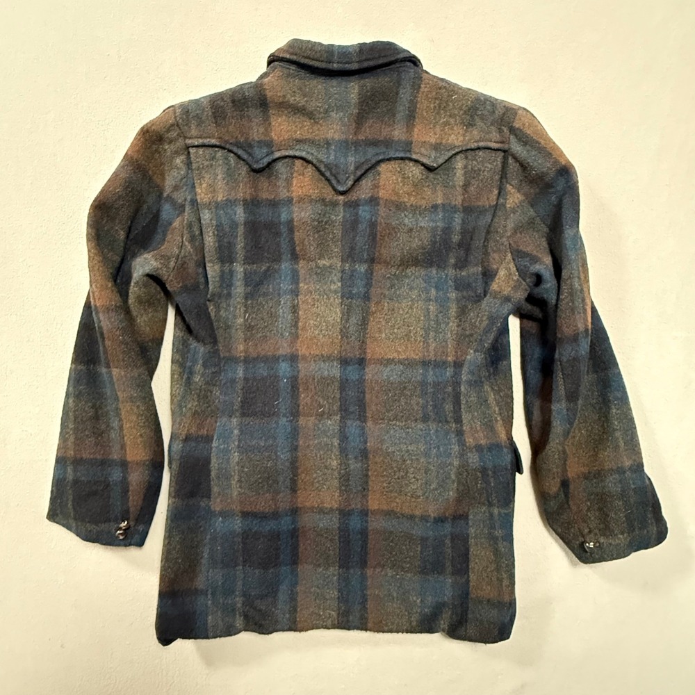 Vintage 50s Field & Stream Wool Plaid Western Ranchwear Blazer Jacket Men 40L - Picture 15 of 15